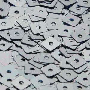 Washable Flat Square Sequin #P45 Light Blue (Metallic)
