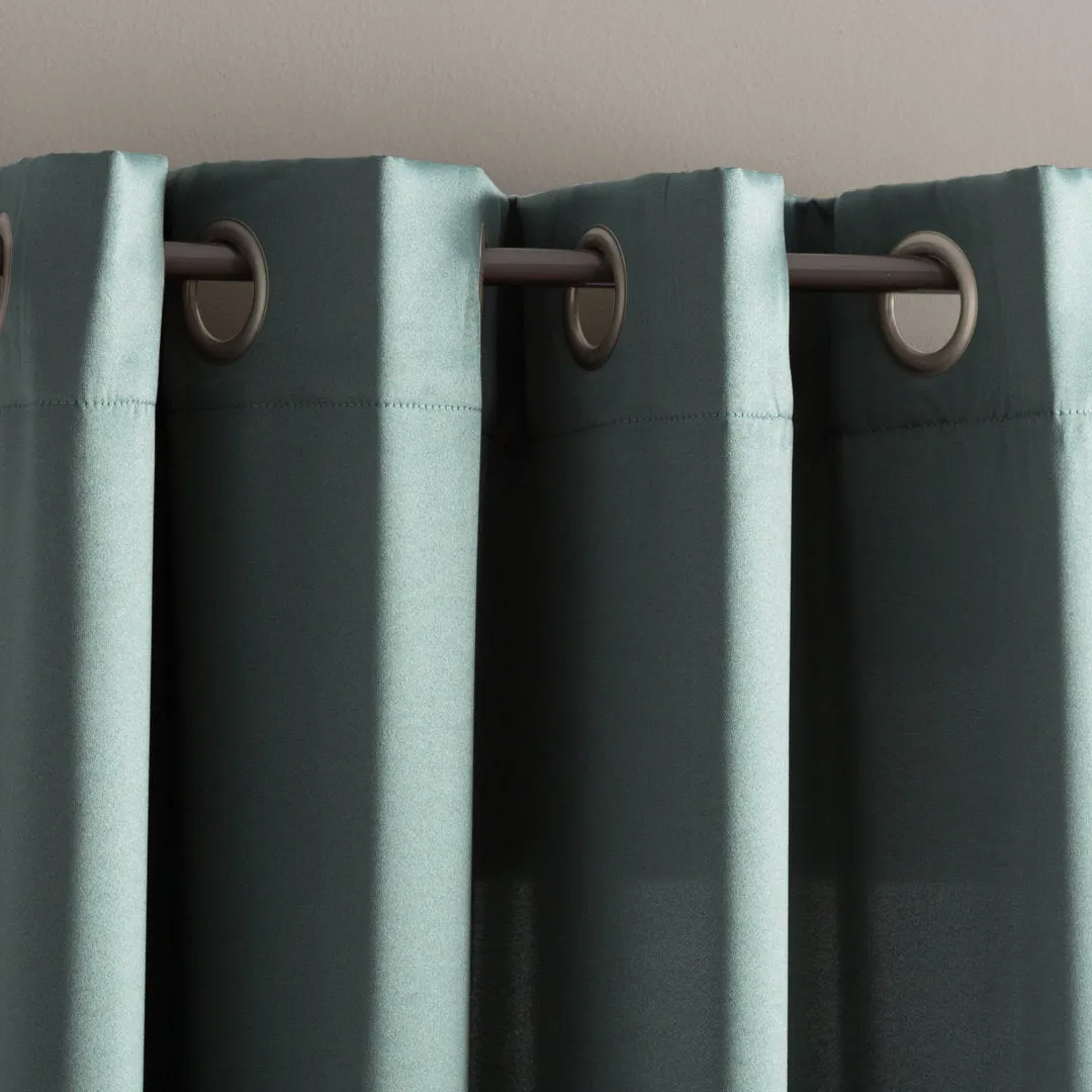Wayfair Basics Room Darkening Grommet Curtain Panel Wayfair Basics® Curtain Color: Everglade Size per Panel: 54" W x 54" L