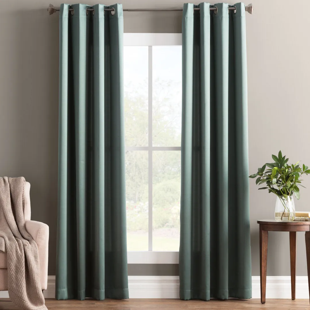 Wayfair Basics Room Darkening Grommet Curtain Panel Wayfair Basics® Curtain Color: Everglade Size per Panel: 54" W x 54" L