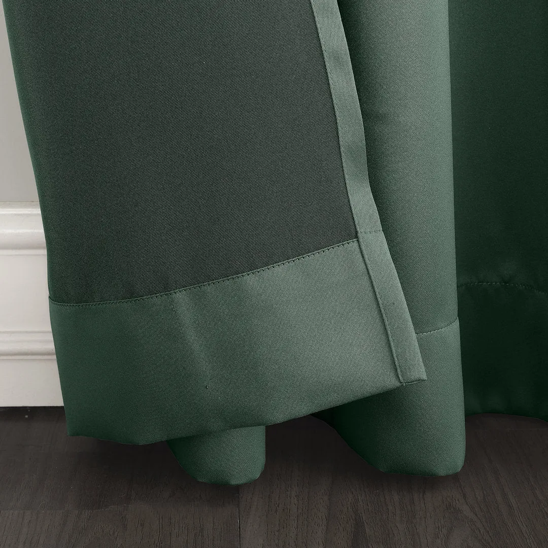 Wayfair Basics Room Darkening Grommet Curtain Panel Wayfair Basics® Curtain Color: Everglade Size per Panel: 54" W x 54" L