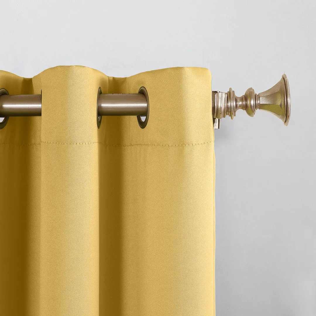 Wayfair Basics Room Darkening Grommet Curtain Panel Wayfair Basics® Curtain Color: Flax Size per Panel: 54" W x 63" L