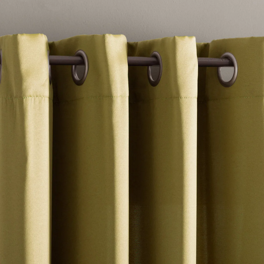 Wayfair Basics Room Darkening Grommet Curtain Panel Wayfair Basics® Curtain Color: Flax Size per Panel: 54" W x 63" L