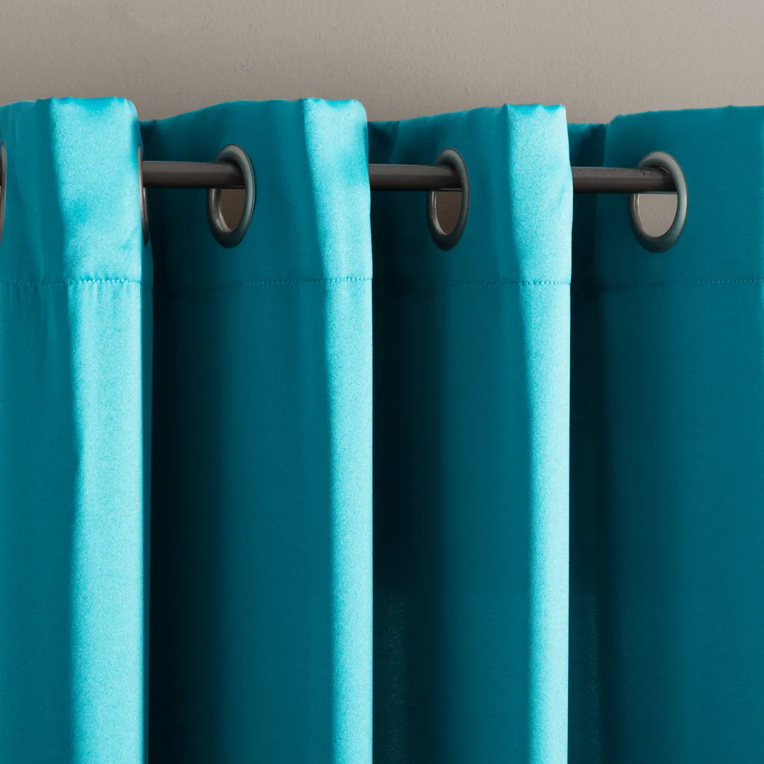Wayfair Basics Room Darkening Grommet Curtain Panel Wayfair Basics® Curtain Color: Marine Size per Panel: 54" W x 84" L