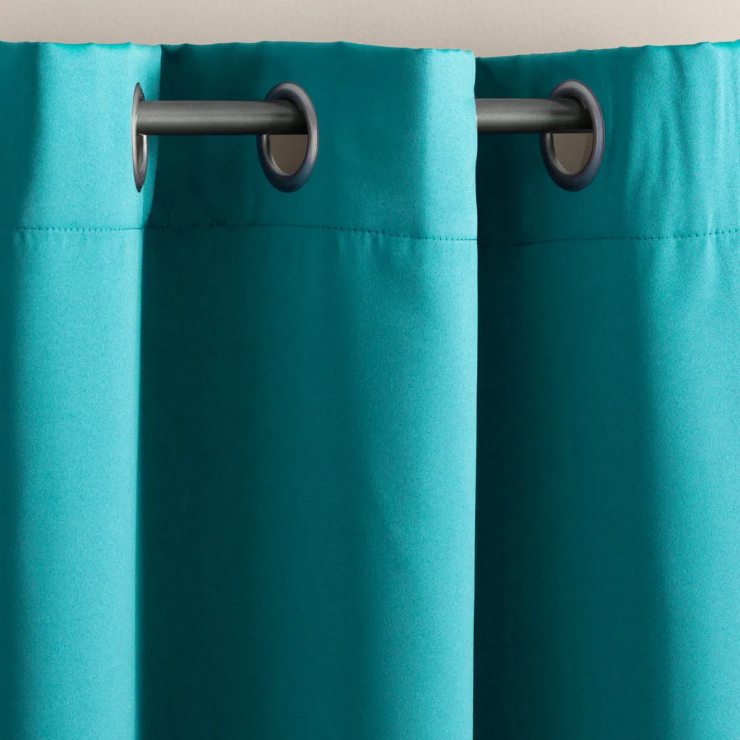 Wayfair Basics Room Darkening Grommet Curtain Panel Wayfair Basics® Curtain Color: Marine Size per Panel: 54" W x 84" L
