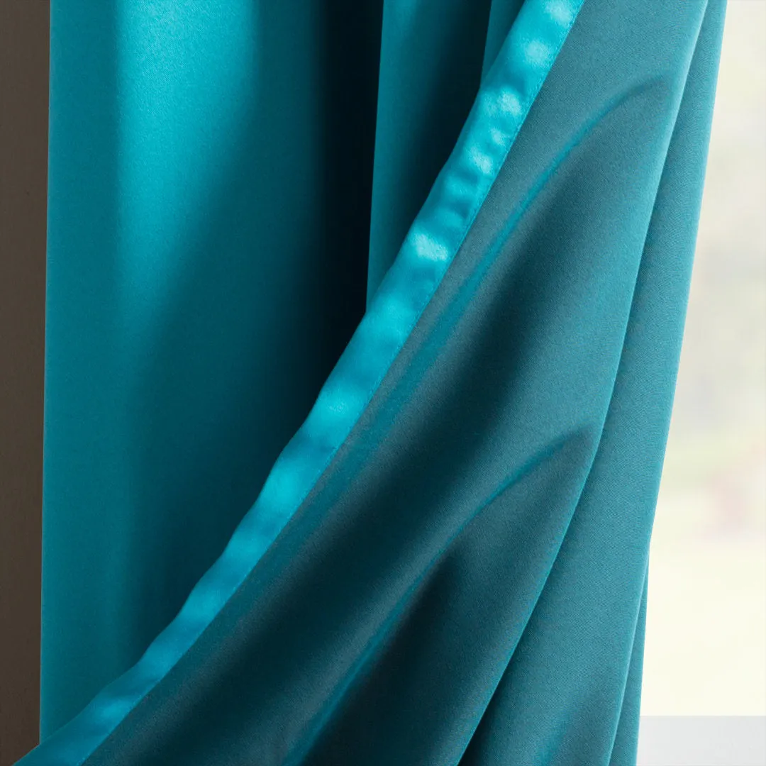 Wayfair Basics Room Darkening Grommet Curtain Panel Wayfair Basics® Curtain Color: Marine Size per Panel: 54" W x 84" L
