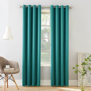 Wayfair Basics Room Darkening Grommet Curtain Panel Wayfair Basics® Curtain Color: Marine Size per Panel: 54" W x 84" L