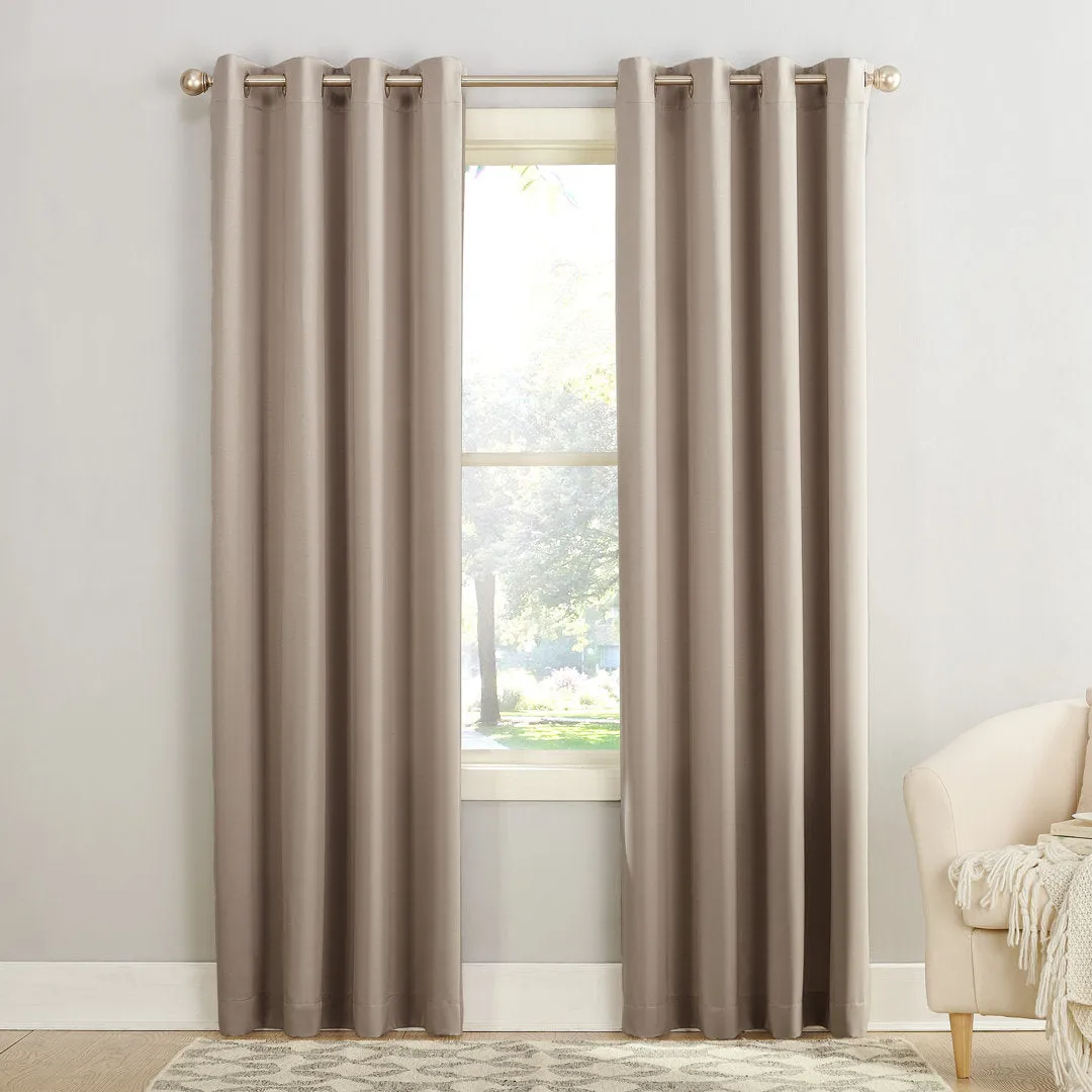 Wayfair Basics Room Darkening Grommet Curtain Panel Wayfair Basics® Curtain Color: Stone Size per Panel: 54" W x 108" L