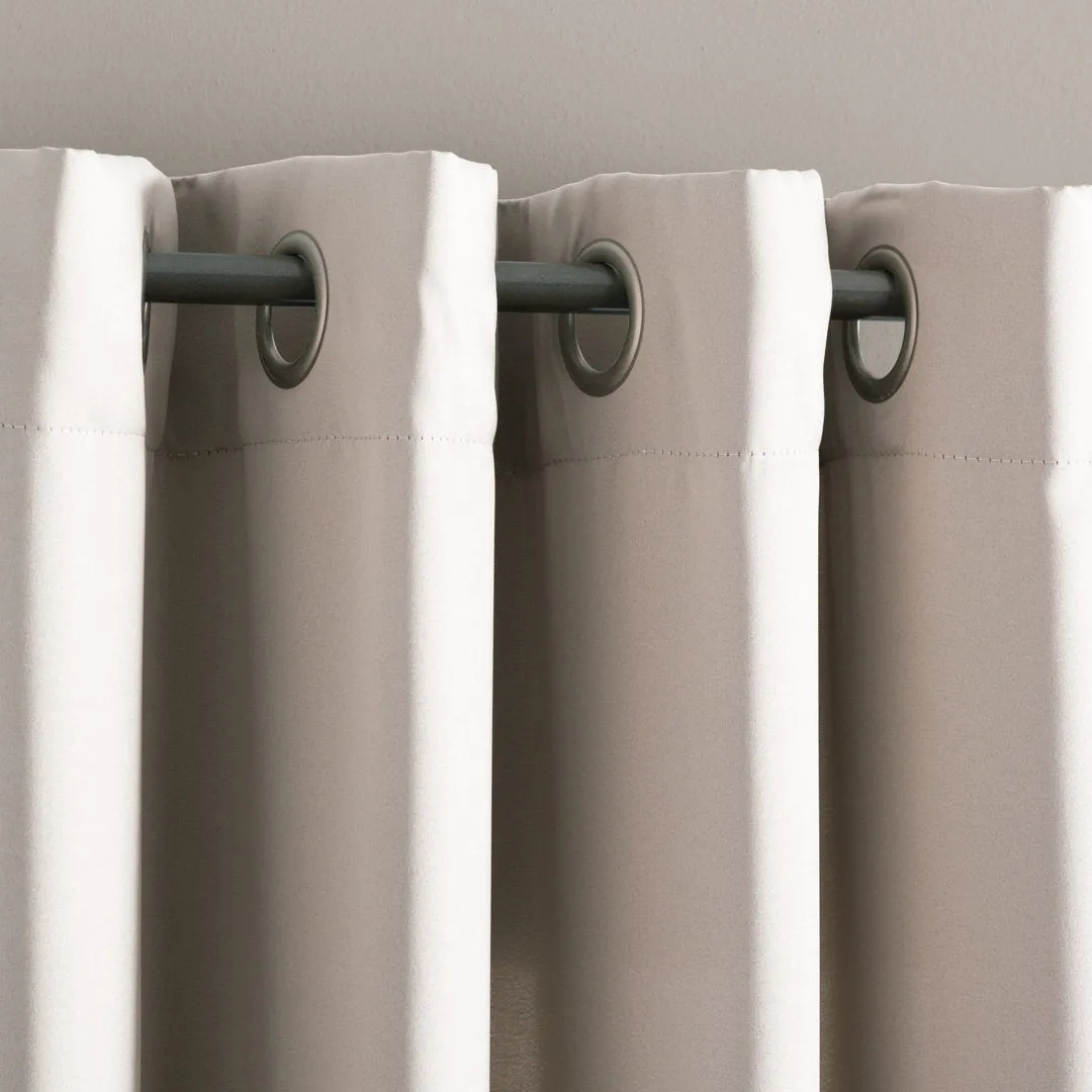 Wayfair Basics Room Darkening Grommet Curtain Panel Wayfair Basics® Curtain Color: Stone Size per Panel: 54" W x 108" L