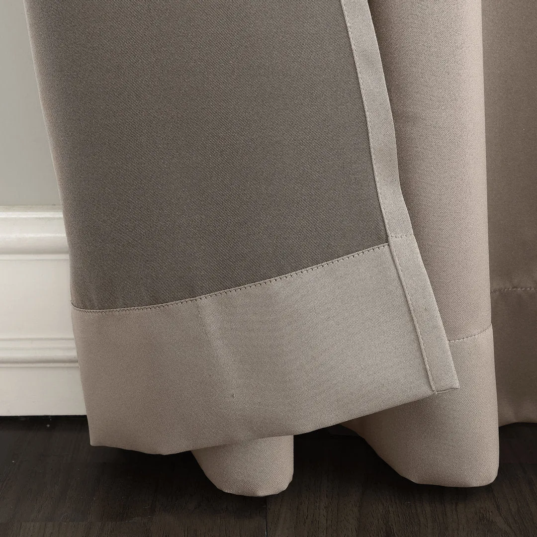 Wayfair Basics Room Darkening Grommet Curtain Panel Wayfair Basics® Curtain Color: Stone Size per Panel: 54" W x 108" L