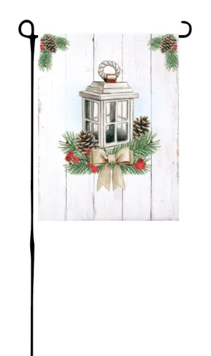 Winter Lantern Garden Flag