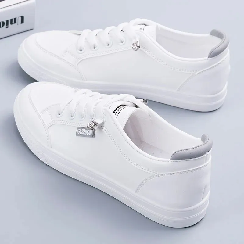 Women Sneakers Women's Vulcanize Shoes Spring  Autumn Breathable Flats Solid Color Mesh Shoes Young Woman Casual White Shoes
