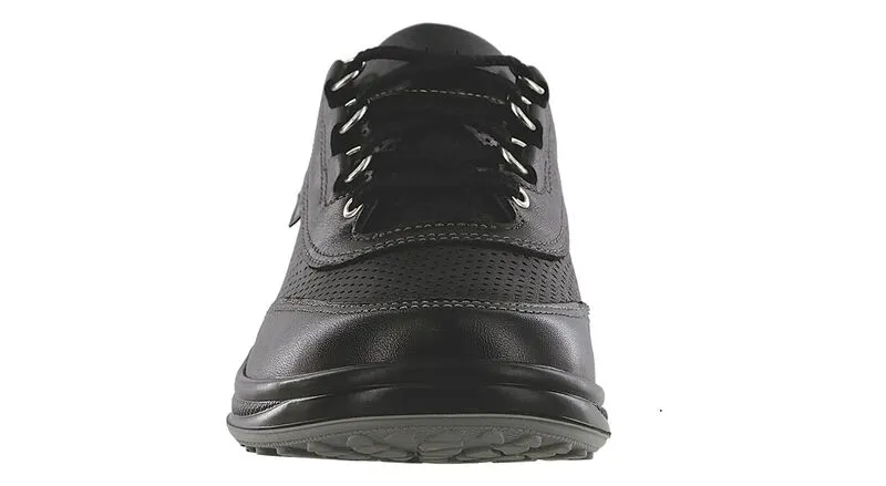 Women's Sporty Lux Lace Up Sneaker in Black Perf