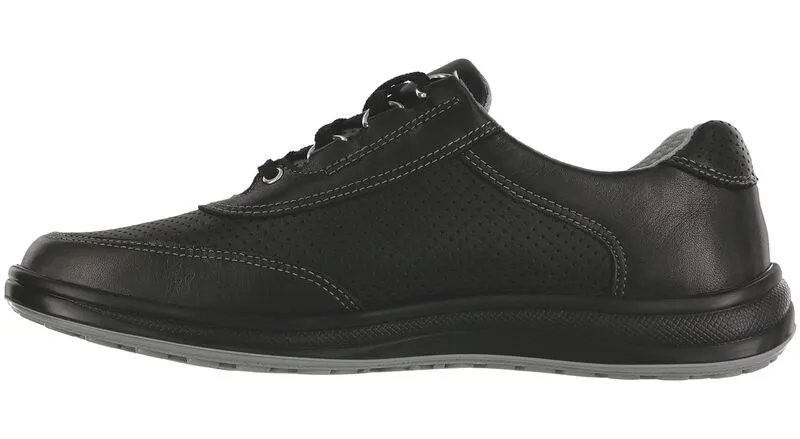 Women's Sporty Lux Lace Up Sneaker in Black Perf