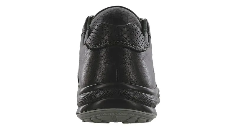 Women's Sporty Lux Lace Up Sneaker in Black Perf