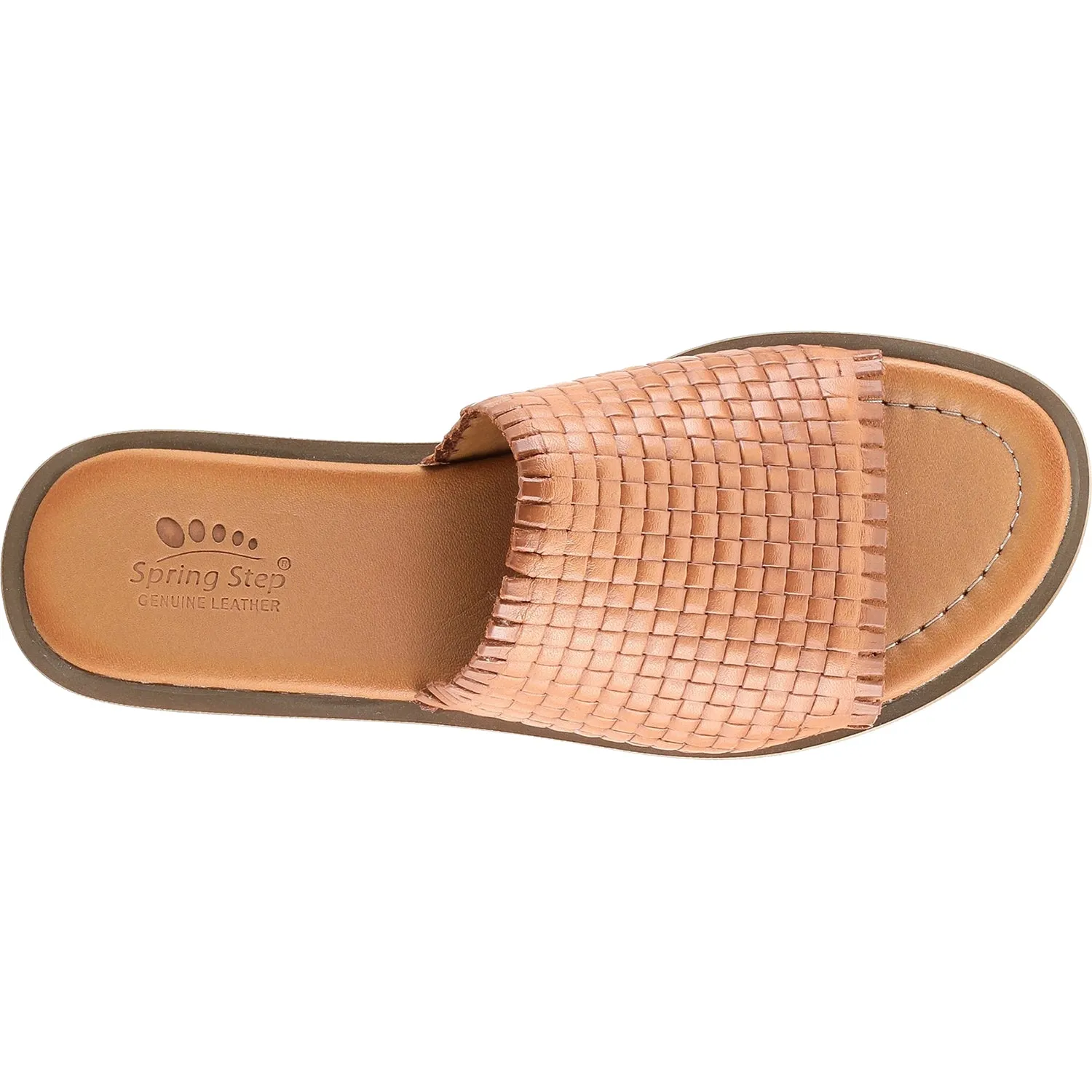 Women's Spring Step Ginosa Camel Leather