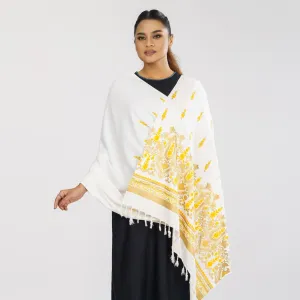 Womens White Shawl