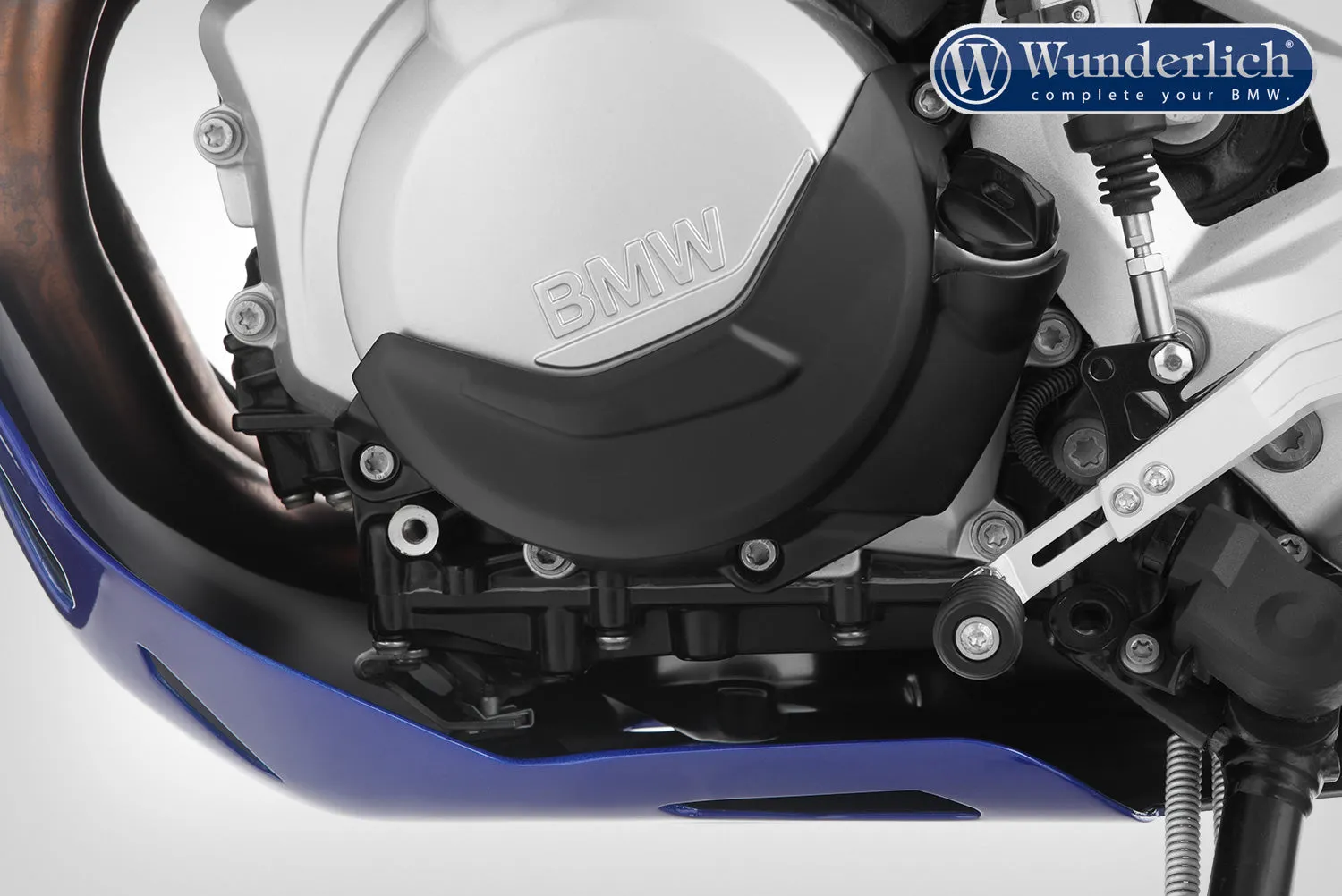 Wunderlich protective cover set for clutch and alternator cover – black
