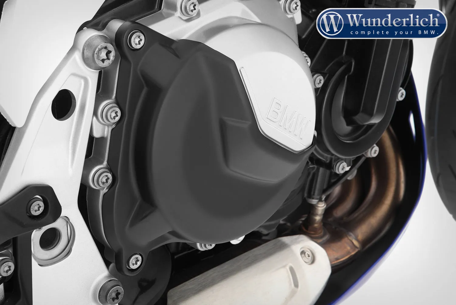 Wunderlich protective cover set for clutch and alternator cover – black