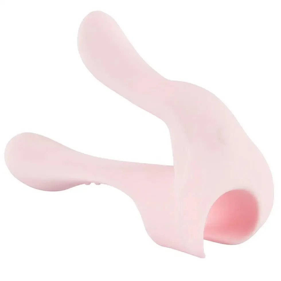 You2toys Silicone Pink Rechargeable G-spot Vibrator with Clit Stim
